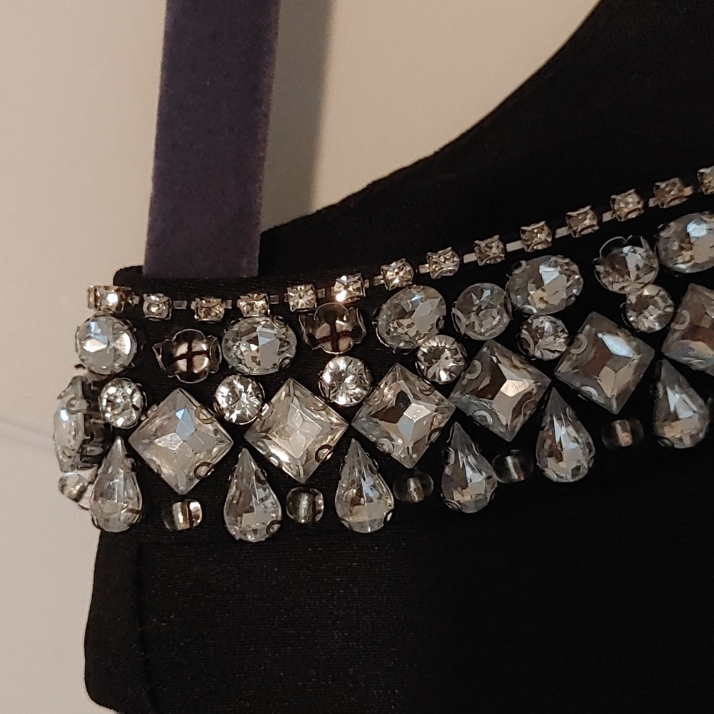 Mac Duggal Embellished Neck Trumpet Gown Black Size 14 - Picture 7 of 10